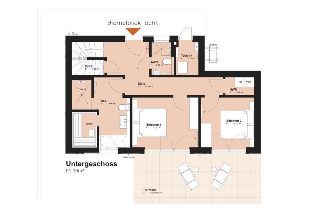 Diemelblick Acht - Ferienhaus Fuer 6 Personen Mit Sauna, Garten Und Dachterrasse Mit Panoramablick Heringhausen Dış mekan fotoğraf