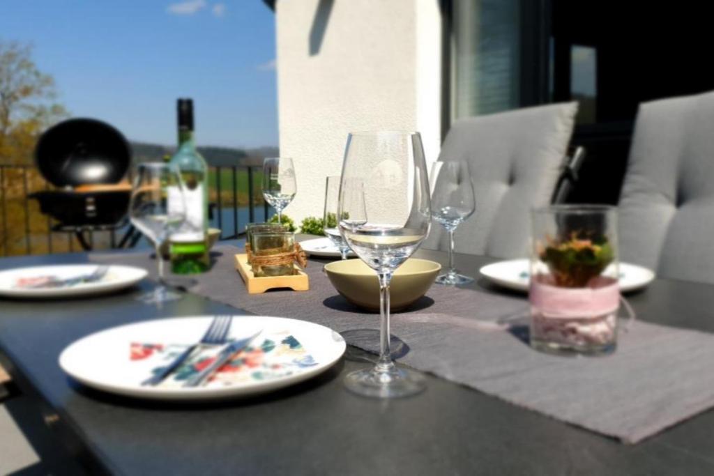Diemelblick Acht - Ferienhaus Fuer 6 Personen Mit Sauna, Garten Und Dachterrasse Mit Panoramablick Heringhausen Dış mekan fotoğraf